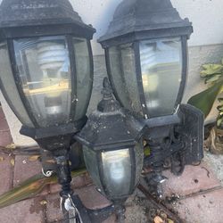 Outdoor Wall Lamps (Set of 3)