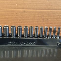 Snap-on Tools  12 pc 1/4" Drive 6-Point Metric Flank Drive® Deep Socket Set (5–15 mm)