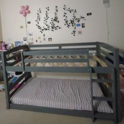 Solid Wood Twin Bunk Beds For Kids