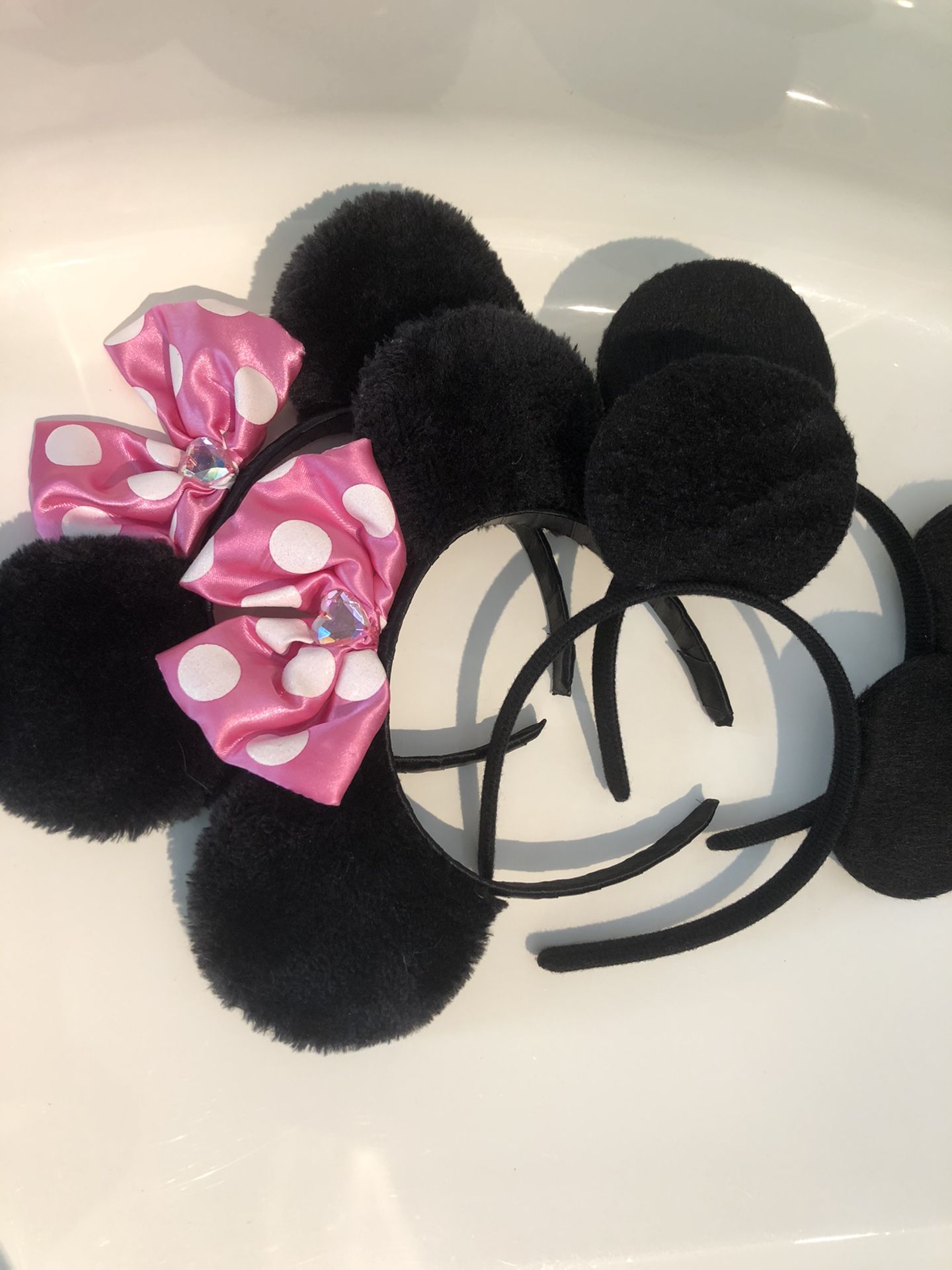 Mickey and Minnie mouse ears