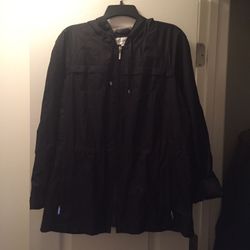 Windbreaker/chaqueta negra