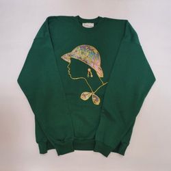 Women's  Embellished  Sweatshirt with Hat Lady 