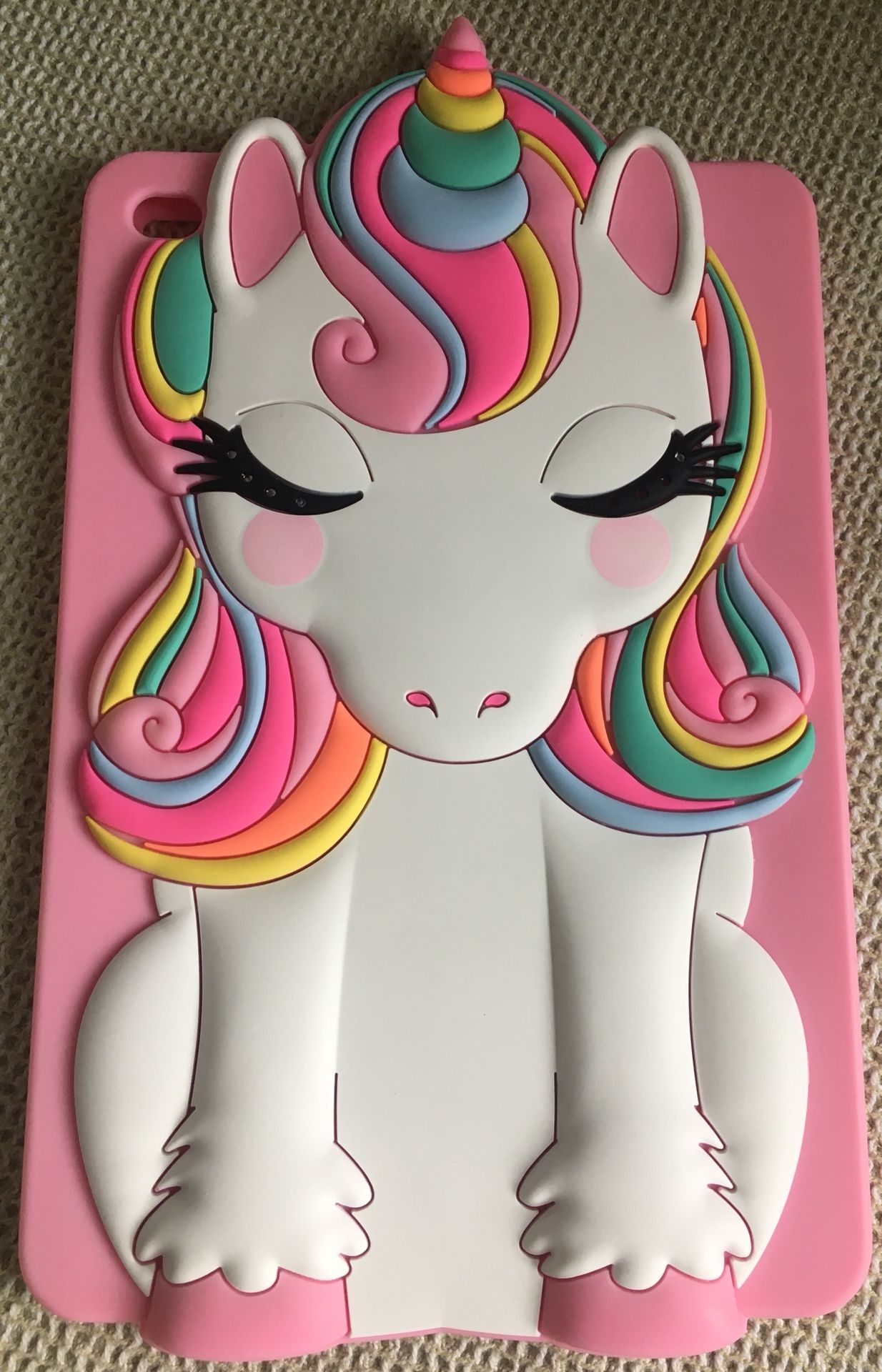Rainbow Unicorn iPad Mini Silicone Case