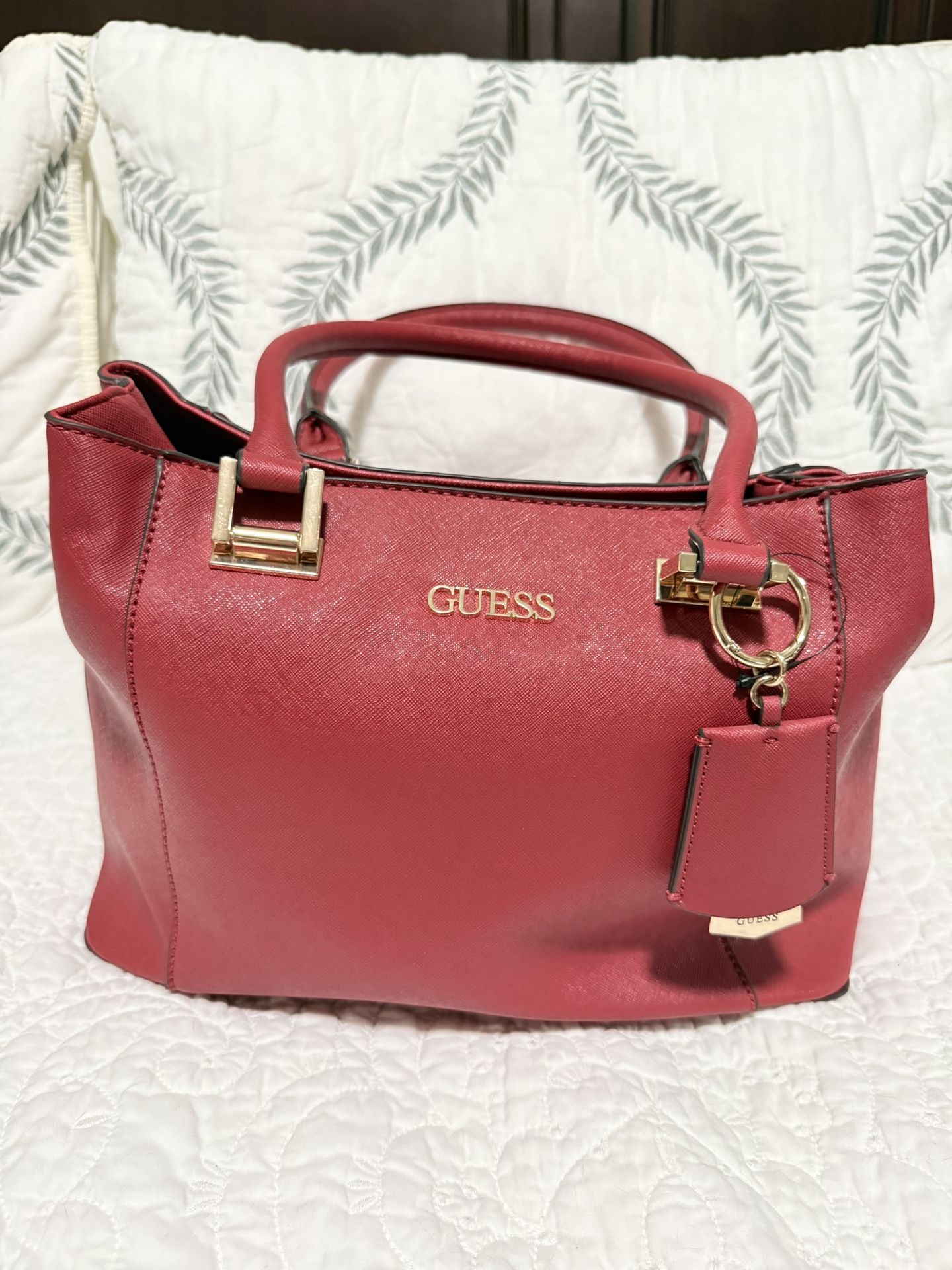 GUESS Breana Medium Shopper Bag Burgundy