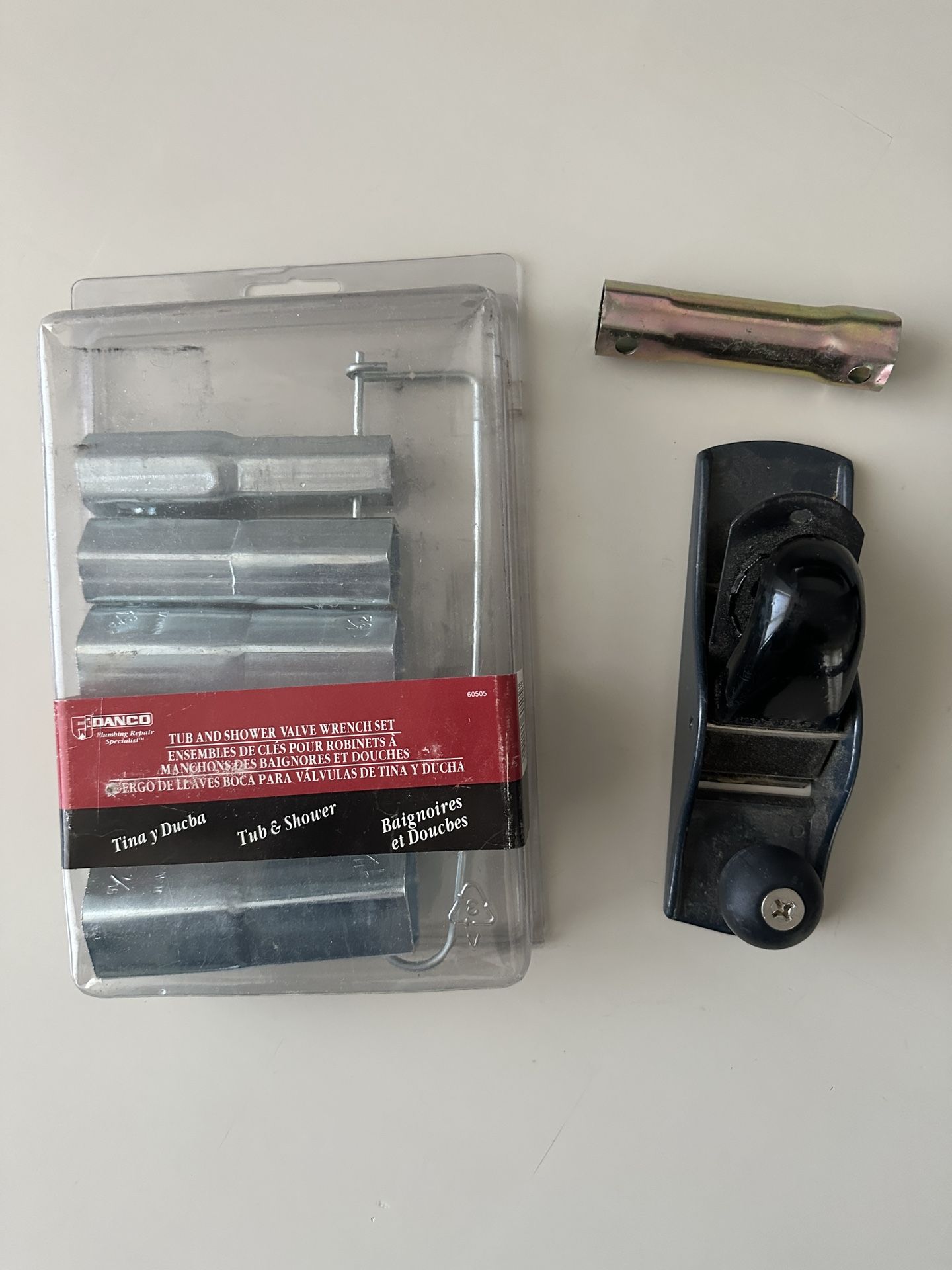 $15 For All Tools Danco Tub & Shower Valve Wrench Set, Block Plane, Valve Wrench