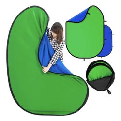 Blue/ Green Background With Easy To Carrying Bag