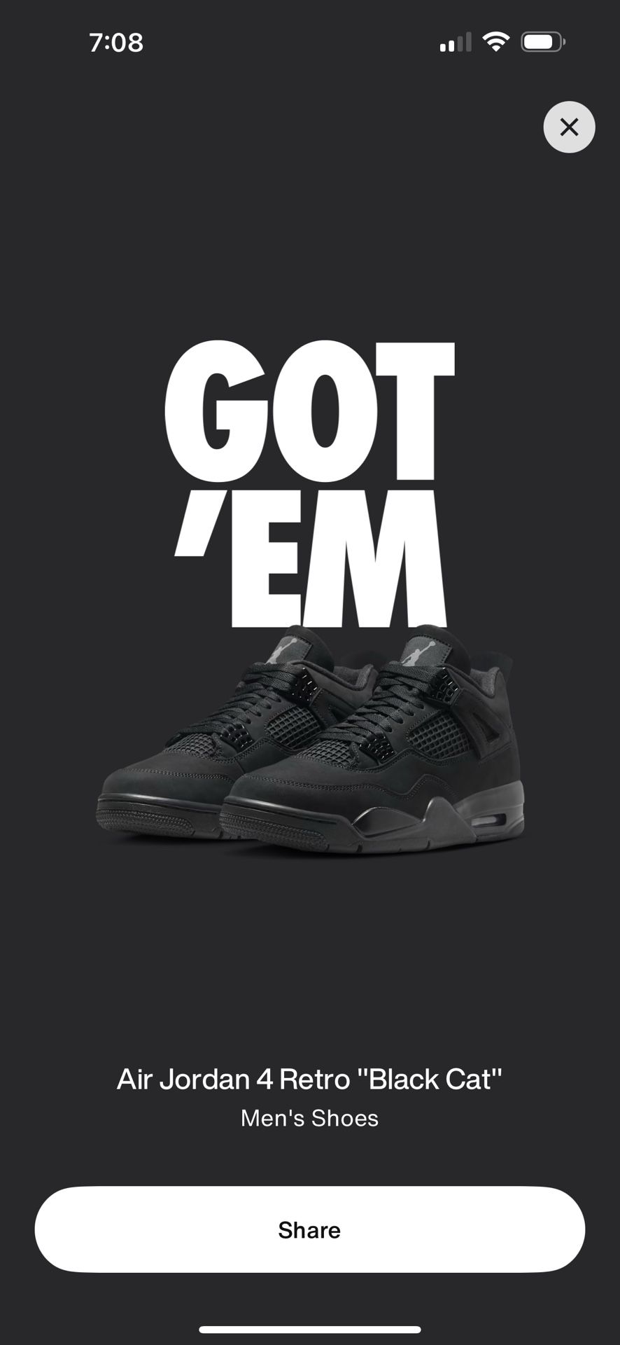 Jordan 4 Retro Black Cats