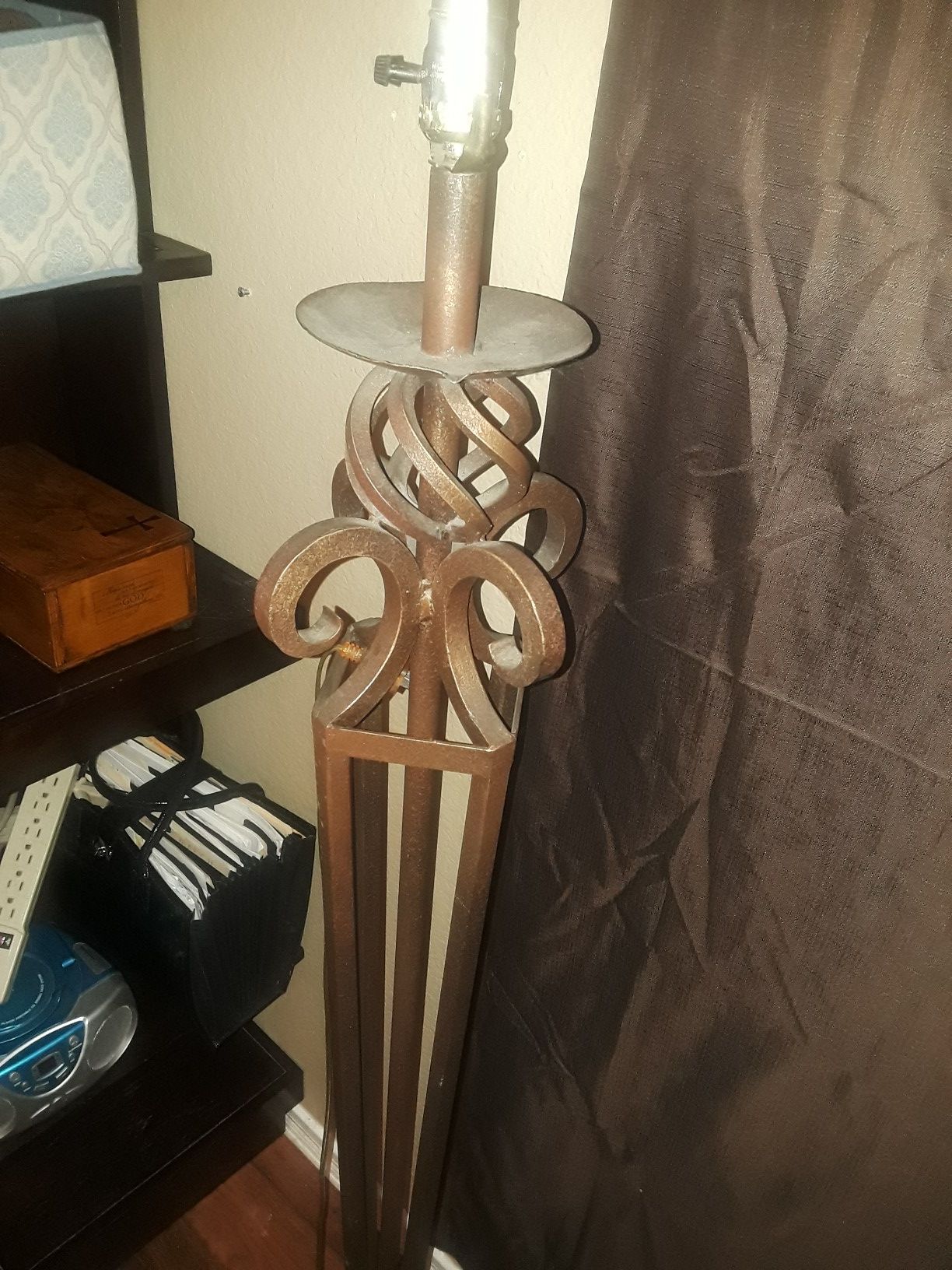 Iron floor lamp