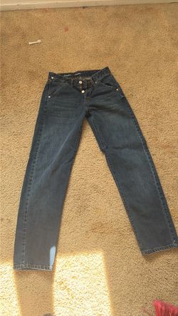 dark blue jeans