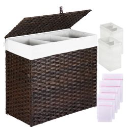 3 Section Laundry Hamper 