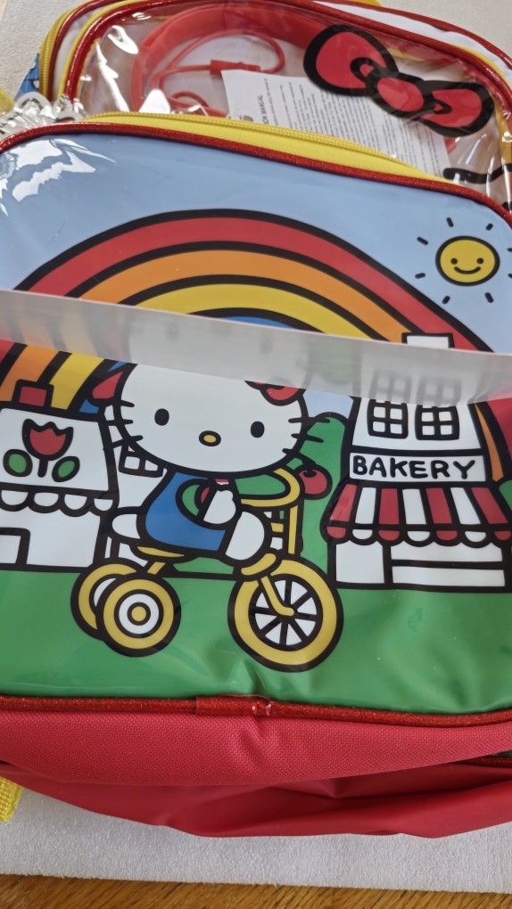 B. Peoria Brand New Hello Kitty Backpack And Lunchbox Set Please Read Description For Pick Up Location Options