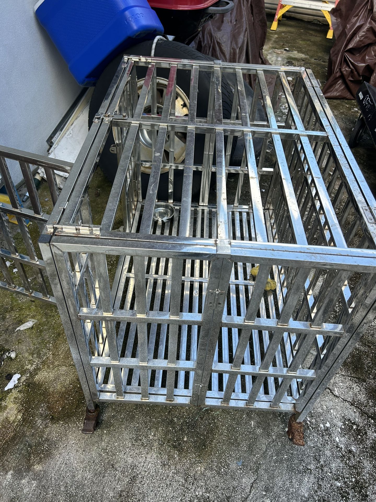 Dog cage stainless steel