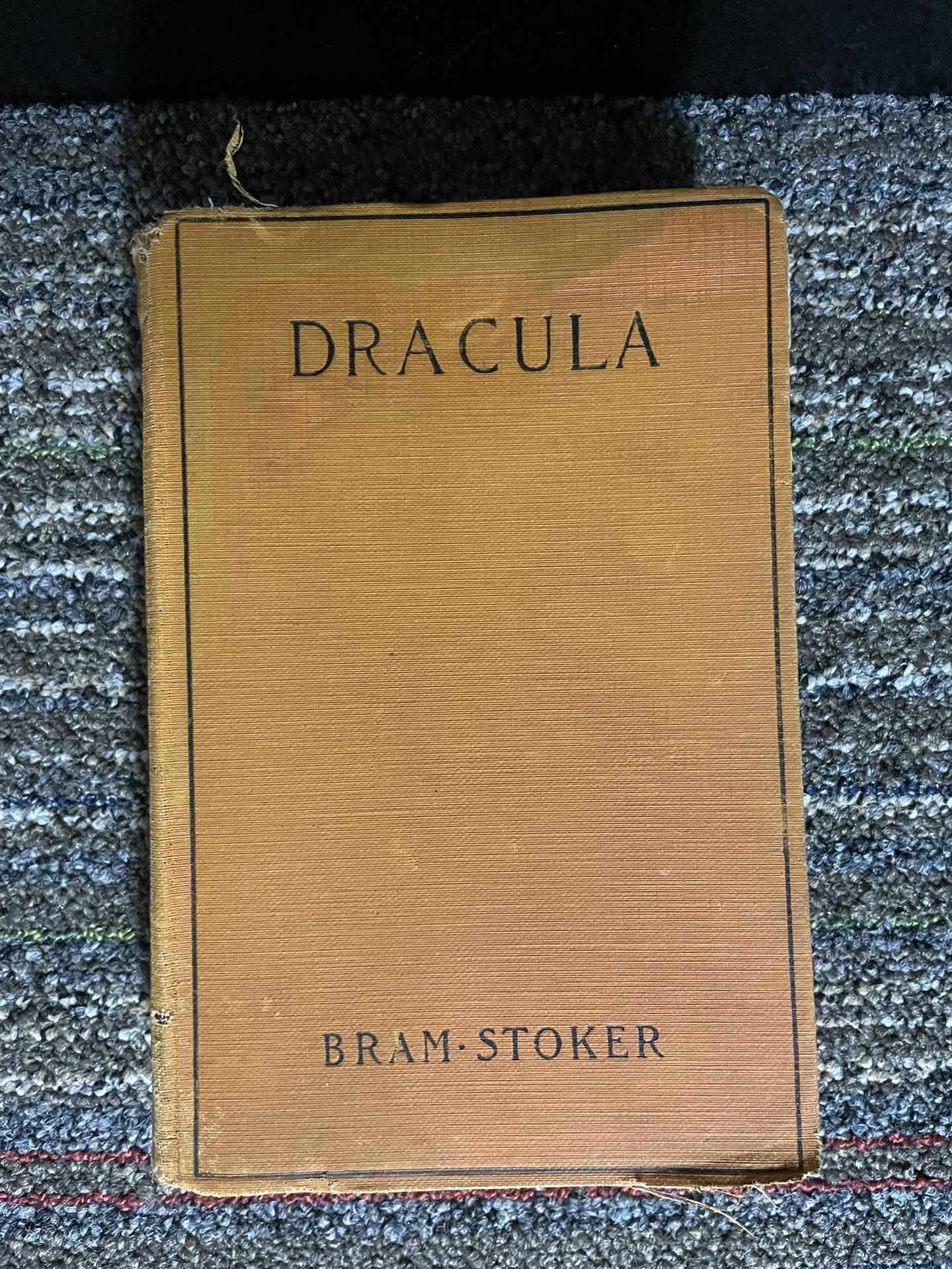 18 97 First Edition Orange Version  Dracula