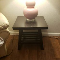 End Table And Lamp