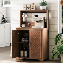 Brand New Farmhouse Coffee Bar Cabinet