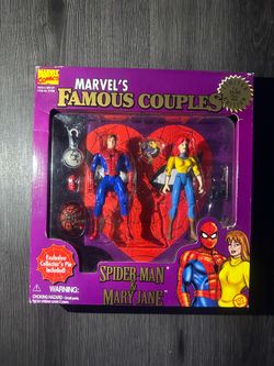 Marvel's Famous Couples Spiderman and Mary Jane Limited Edition 1 of 24,000 1996  Sealed brand new