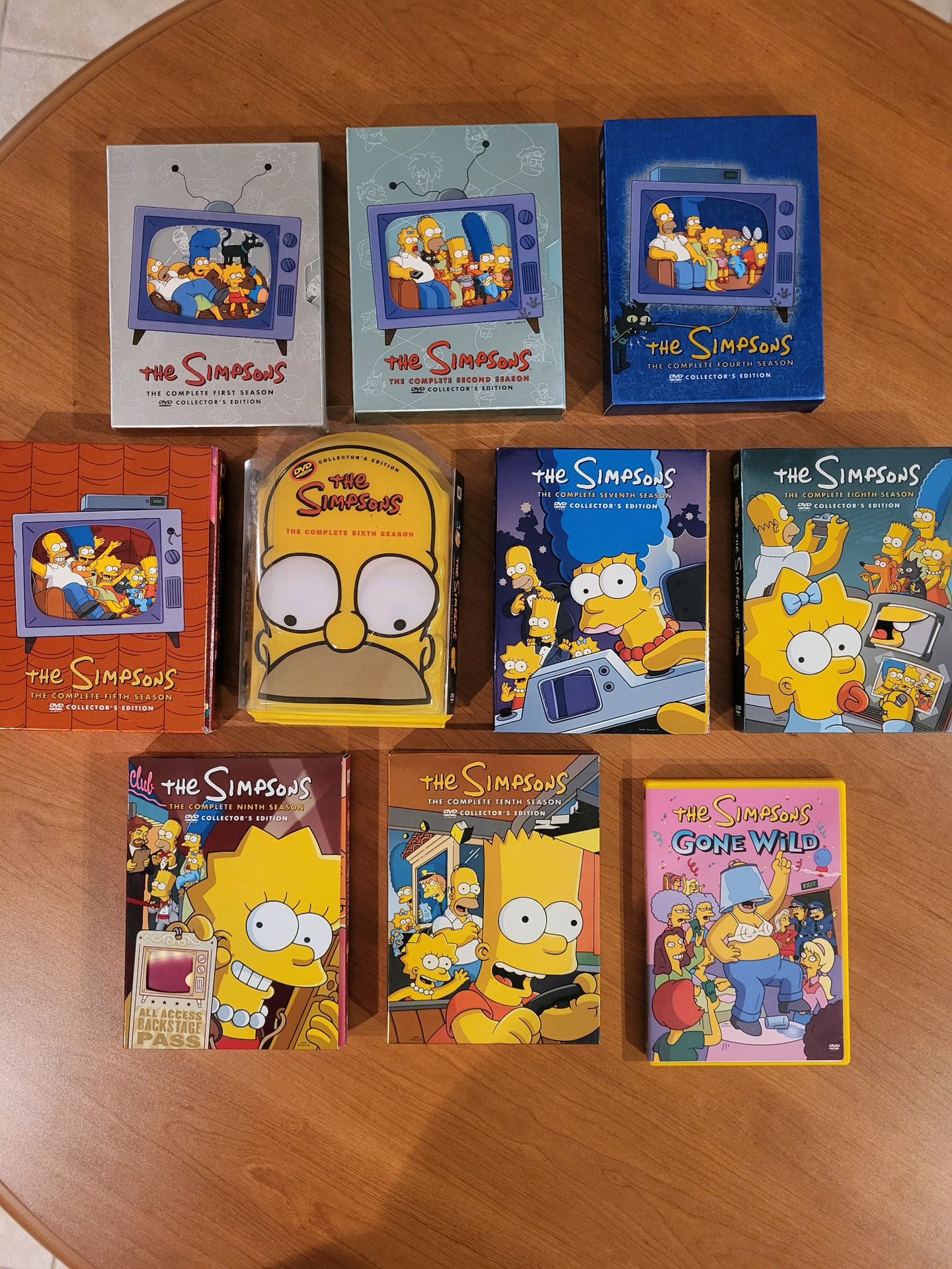 Simpson 9 Seasons (missing Season 3) And Simpsons Gone Wild DVDs