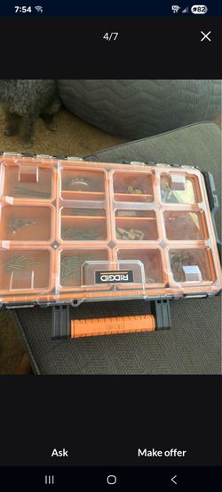 Pro Gear System Gen 2.0 Heavy Duty Impact Resistant Multi-section Tool and Small Parts Organizer With Transparent Lid