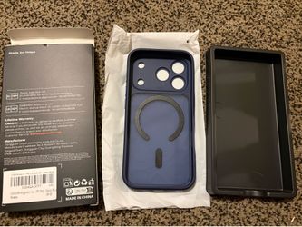 CANSHN Magnetic Case for iPhone 17 Pro – Deep Blue – New in Box