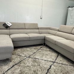 Modern Gray Sectional Couch