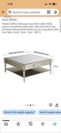 Z Galleria coffee table Antique gold (serious buyers only)