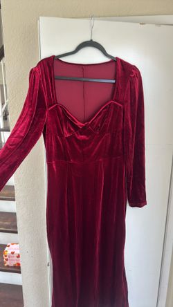 Velvet Burgundy Dress