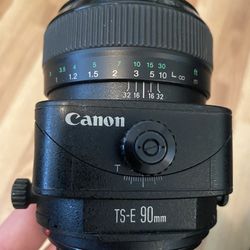 Canon 90mm Tilt Shift Lens F2.8 