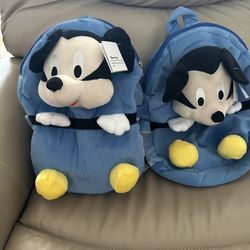 2 New Mickey Mouse Stuff Backpack