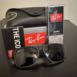 Rayban Sunglasses Justin New All Black