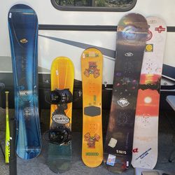 Various Snowboards For Sale