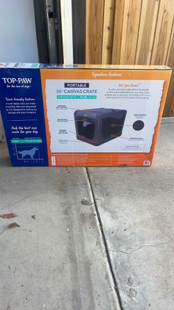 Top-paw portable 36” canvas crate