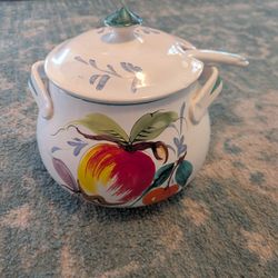Ceramic Apple Punch Bowl
