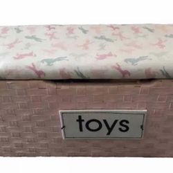 PINK Storage Bench Box Toys 
