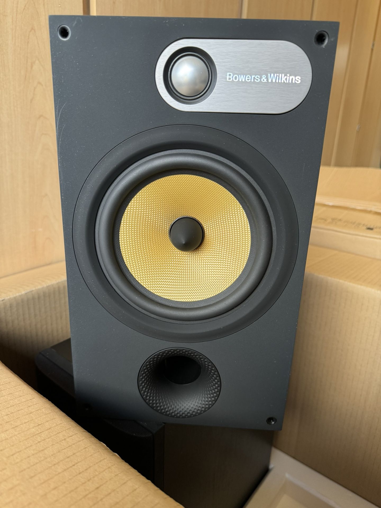 Bowers & Wilkins Sub And 2 Shelf Speakers Plus A Golden ear Center Speaker