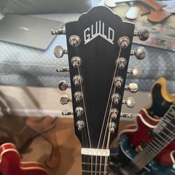 Guild F-2512E Maple Jumbo Acoustic-Electric Guitar, 12-String, Left-Handed