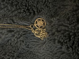 14 karat Jewish star necklace