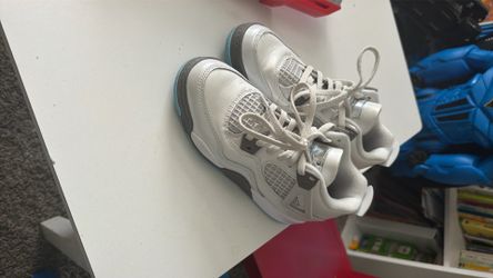 S Air Jordan 4 Retro PS 'Photon Dust Blue Chill