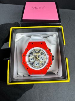 Invicta Racing Vaulthan Men’s Watch - 44mm, White, Red (69655)