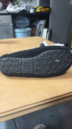 UGG Black Suede Moccasin Slippers