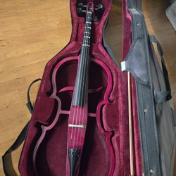 Cello Electric Wood READ DESCRIPTION With Accessories