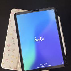 iPad Air 5th Gen 10.9 inch 256GB (Purple) w/case and Apple Pencil