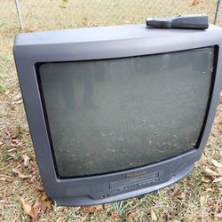 CRT TV And VCR Combo.