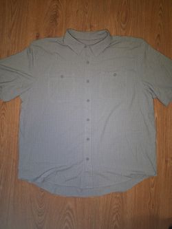 Orvis Button Up Shirt Mens XXL Gray Plaid Classic Collection