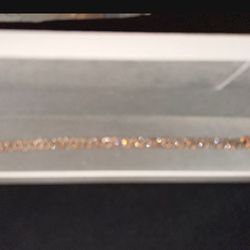 10K 2 Tone Diamond Bracelet
