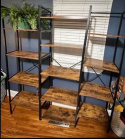 NEW $255 Large  of Industrial Bookshelf -