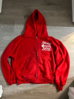 Red Mental Health Matters Zip Up
