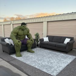 La-Z-Boy Dark Grey Sofa Set (2 Sofas)