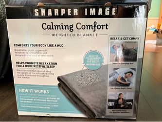 3 New Sharper Image Calming Comfort Weighted Blankets – 10 lb – Brand New in Box
