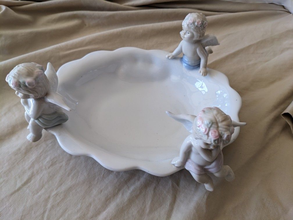 Cracker Barrel Angel Cherub Candy Dish Cherubs