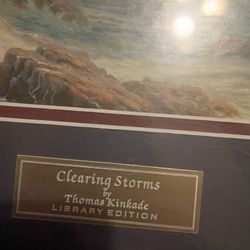 Clearing Storms" print by Thomas Kinkade from the Library Edition collection. 